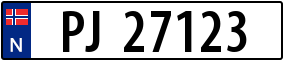 Truck License Plate